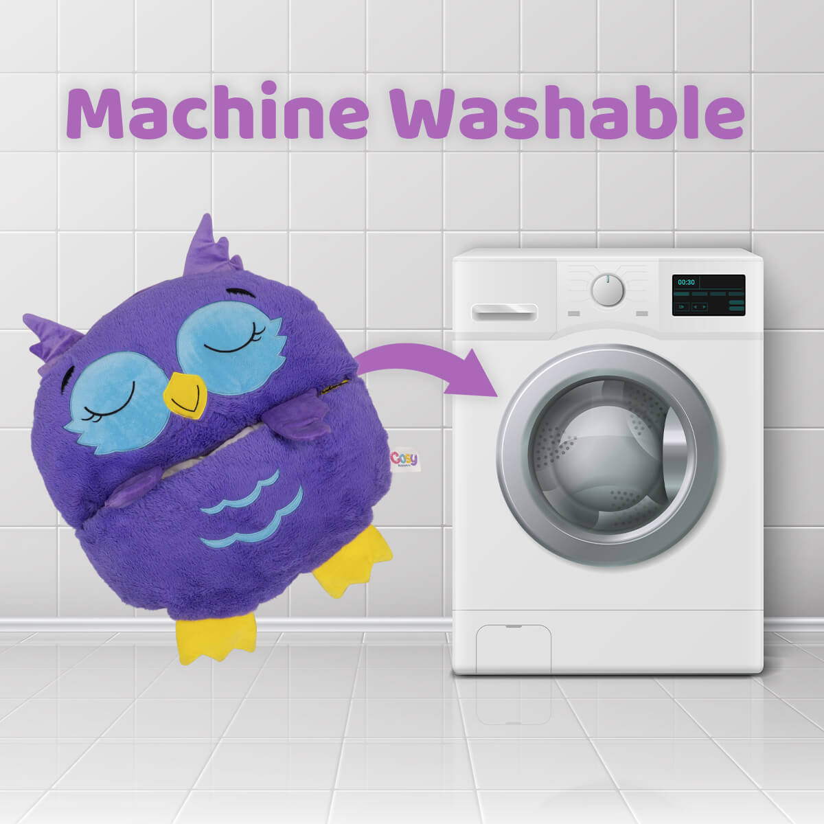 Purple Owl Cosy Napper ™